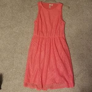 Coral Lace Dress